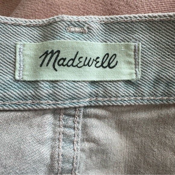 Madewell The Momjean Overdyed Edition High Rise Acid Wash Rigid Denim Size 25 - Picture 9 of 11
